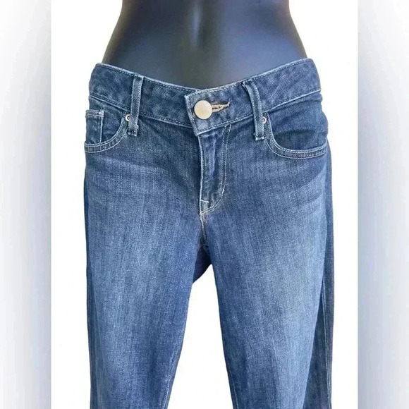 GAP women’s wide leg denim jeans curvy sz 26/2R low rise in like new condition - Picture 2 of 7